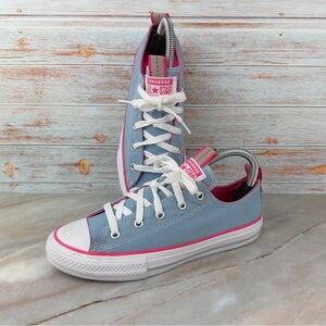 New listing!! Converse Chuck Taylor All Star Low Top Big Kid Sneaker Blue/Pink